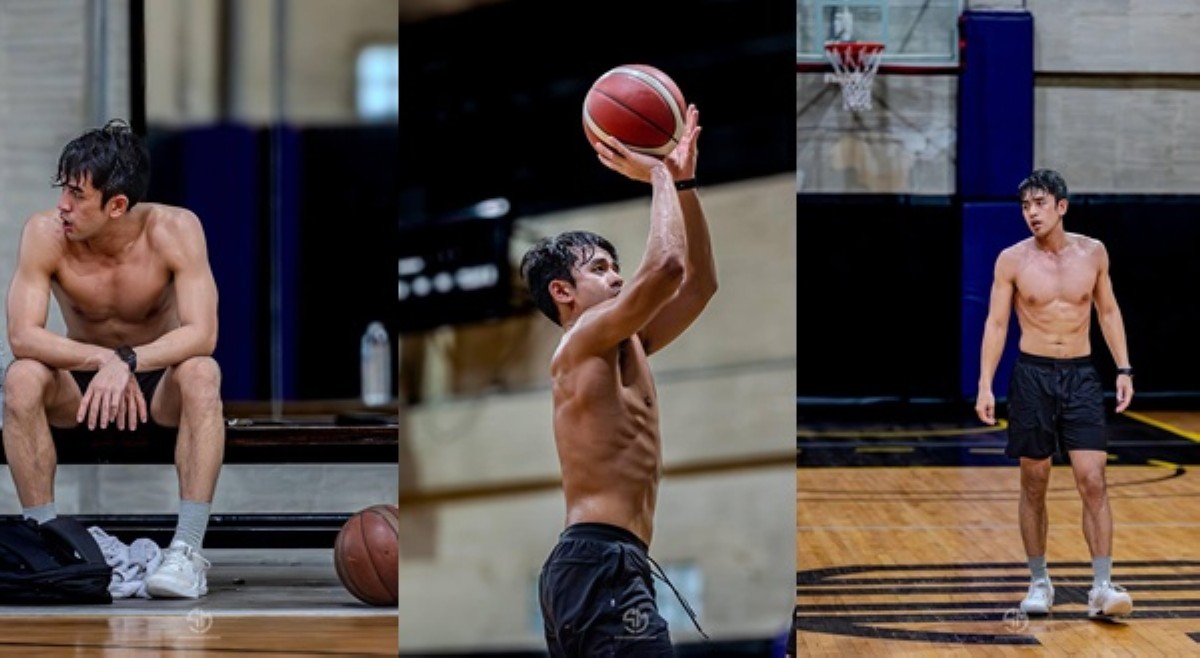 David Licauco 'wet season' sa pag-shoot ng basketball; netizens, nag-init