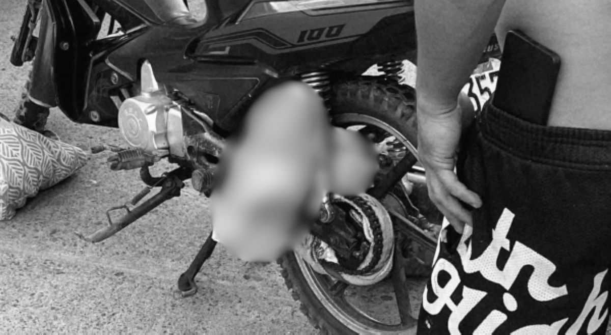 Bagong silang na sanggol, patay matapos bumara sa kadena ng motorsiklo!