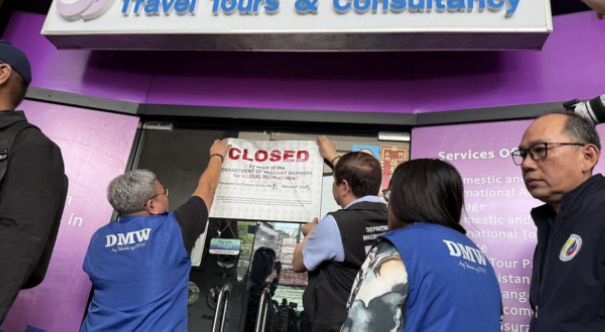 Licensed agency at travel consultancy na pugad ng illegal recruitment, pinasara ng DMW