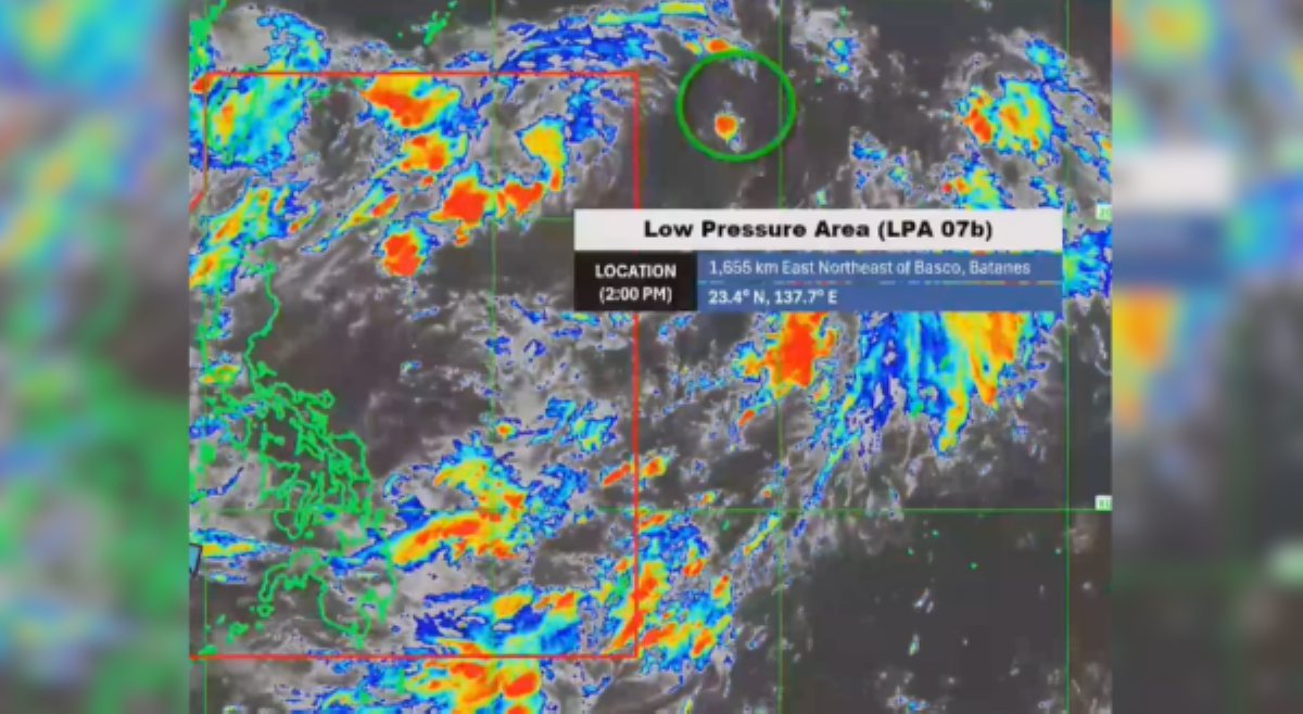 LPA sa labas ng PAR, mababa ang tiyansa na maging bagyo