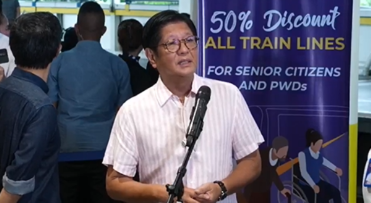 Diskuwento sa train para sa PWD, senior citizens inilunsad ni PBBM