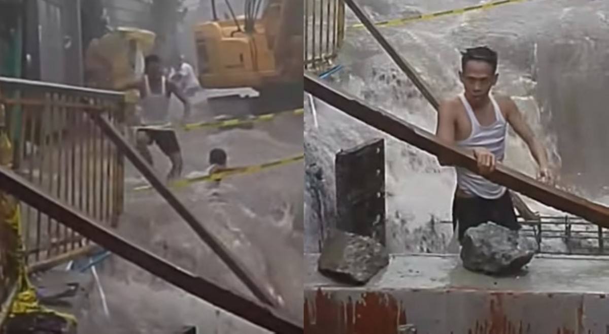 Lalaking sumaklolo sa batang inanod ng baha, sinaluduhan; mas deserve ng ₱80k 