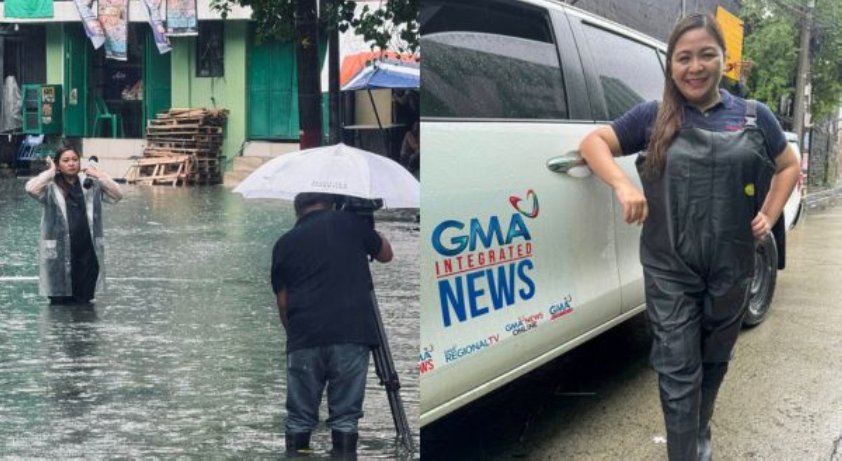 News reporter, umalma matapos okrayin sa paglusong sa baha