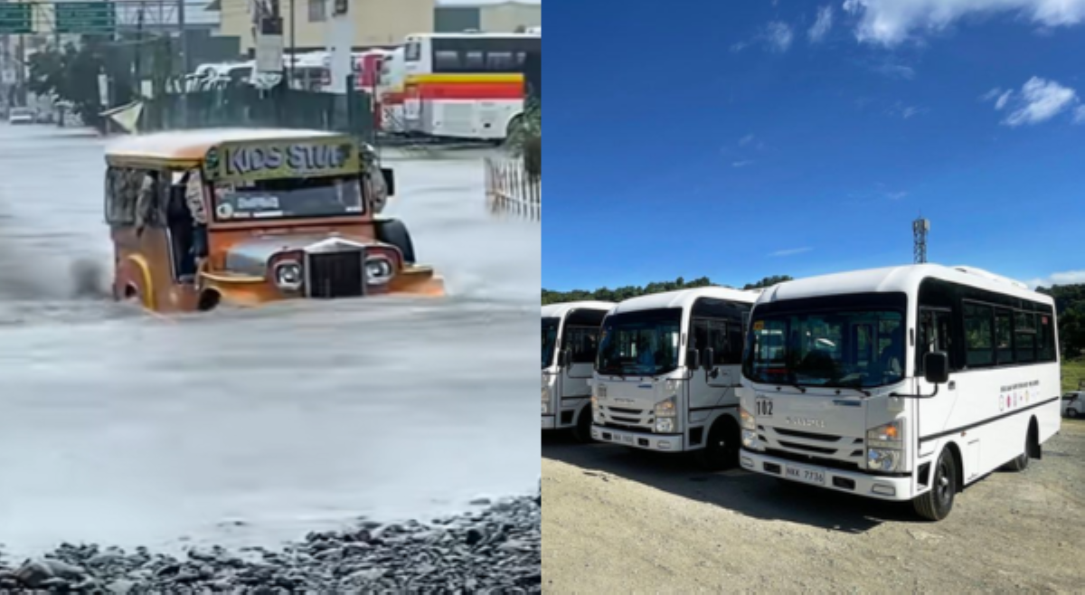 Netizens, ikinumpara traditional jeep sa modern jeep, sa pag-arangkada sa baha
