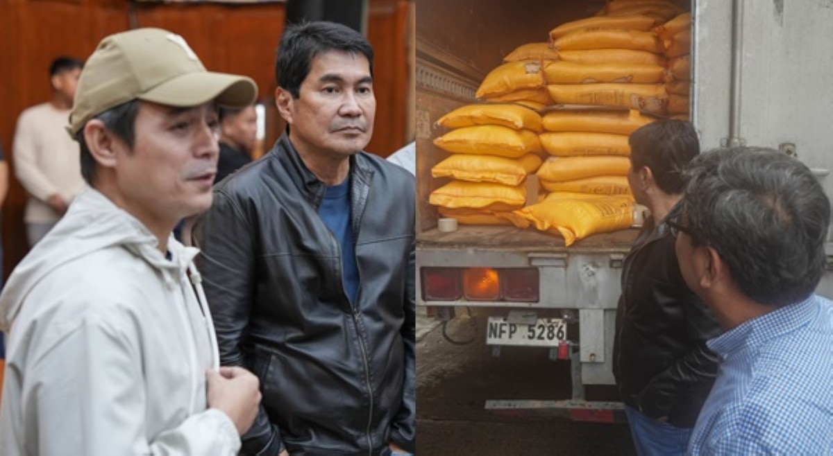 Sen. Erwin Tulfo, namahagi ng sako-sakong bigas at bottled water sa Maynila