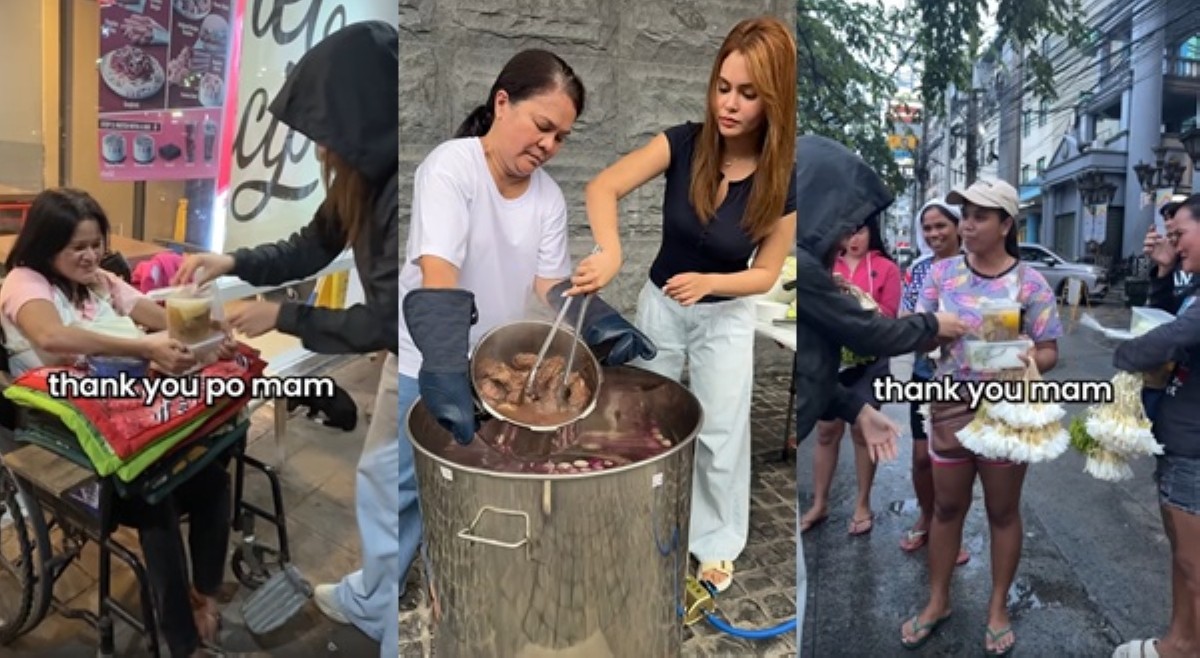 Ivana namahagi ng pagkain, pera sa mga taong nakita sa kalsada
