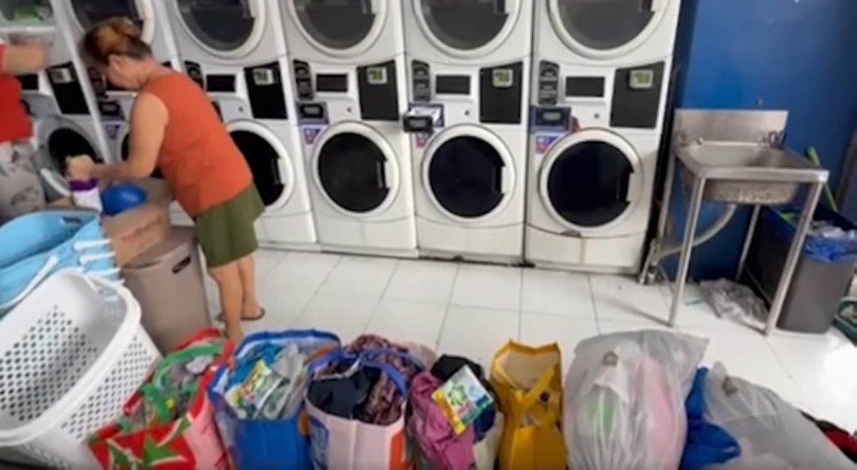 &lsquo;Libreng Laundry&rsquo; isinagawa sa mga apektado ng pag-ulan, pagbaha