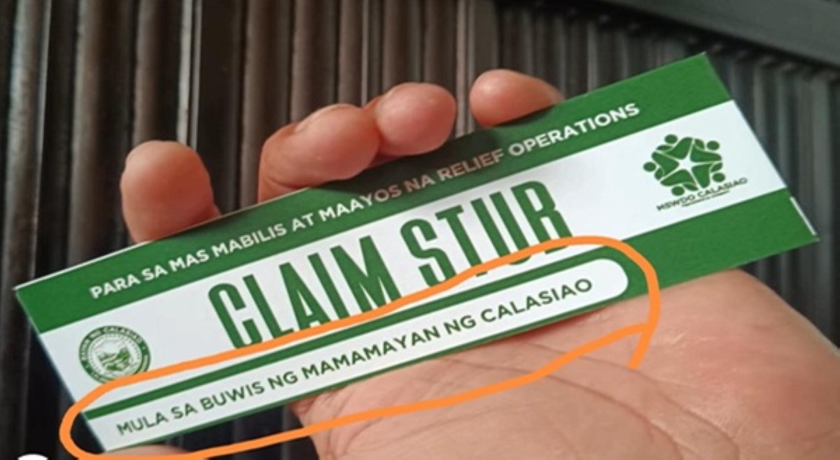 'Ganiyan dapat!' Claim stub ng relief operations sa Calasiao, aprub sa taxpayers