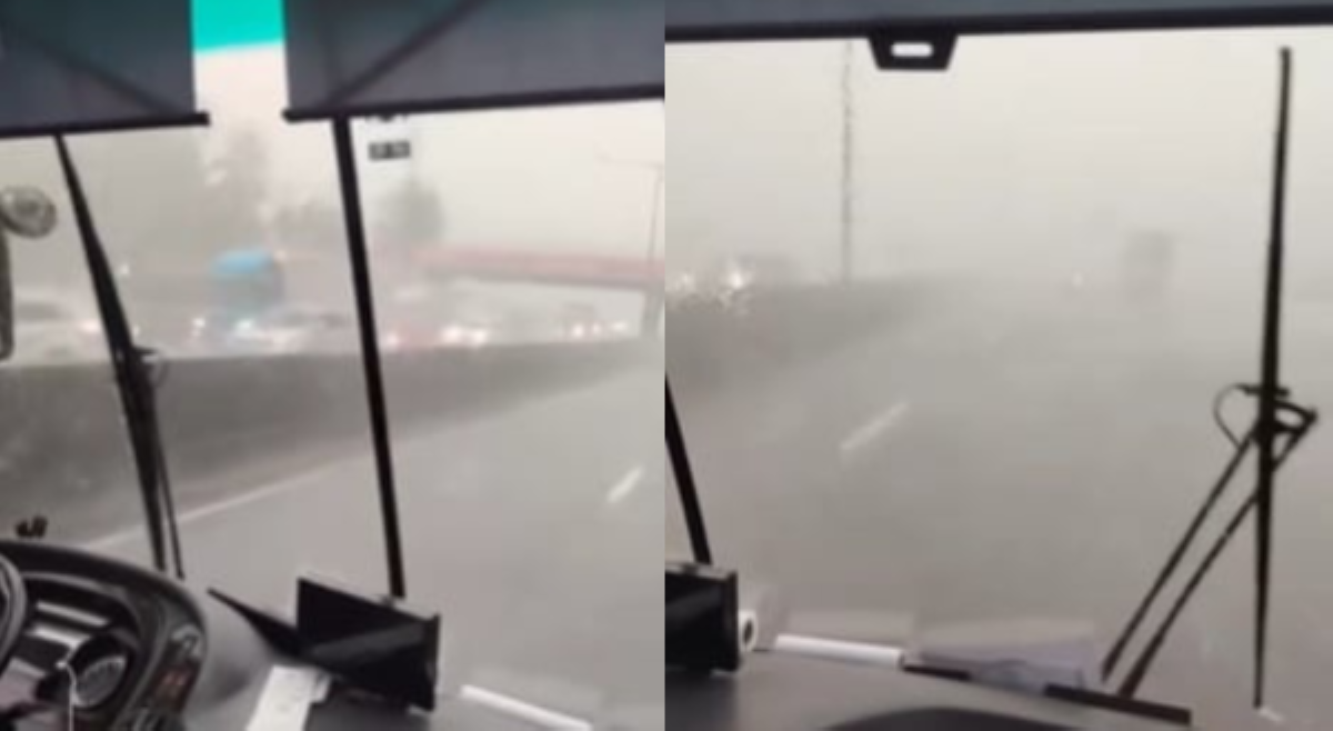 Hailstorm, nagdulot ng zero visibility sa Bocaue, Bulacan