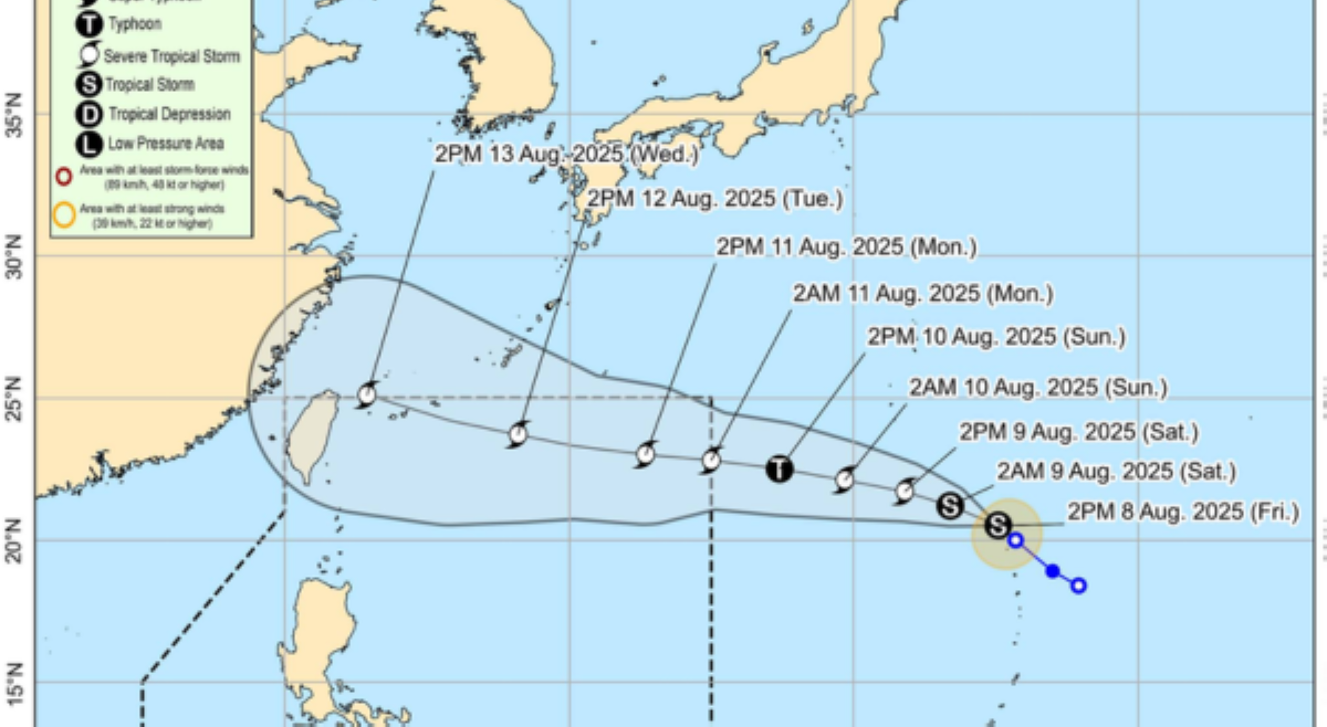 Pangalawang bagyo ngayong Agosto, posibleng pumasok sa PAR sa Linggo