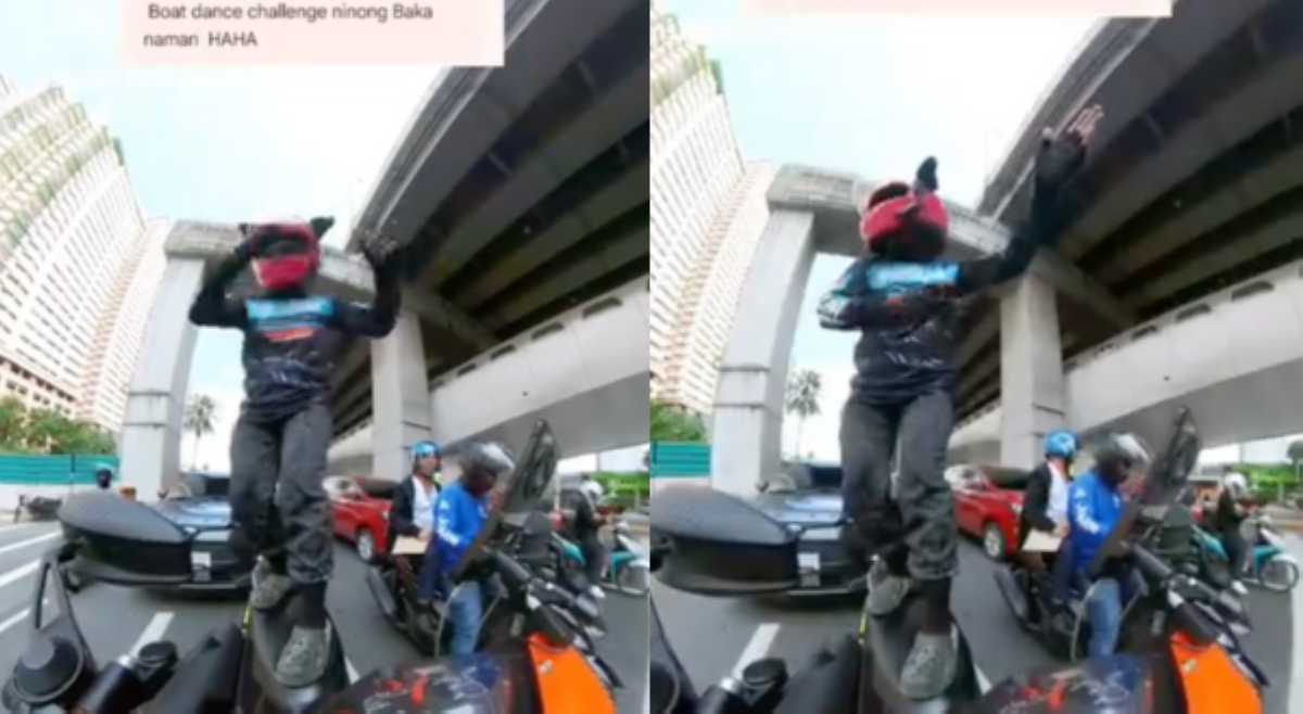 Rider na sumayaw sa ibabaw ng motorsiklo, suspendido ang lisensya