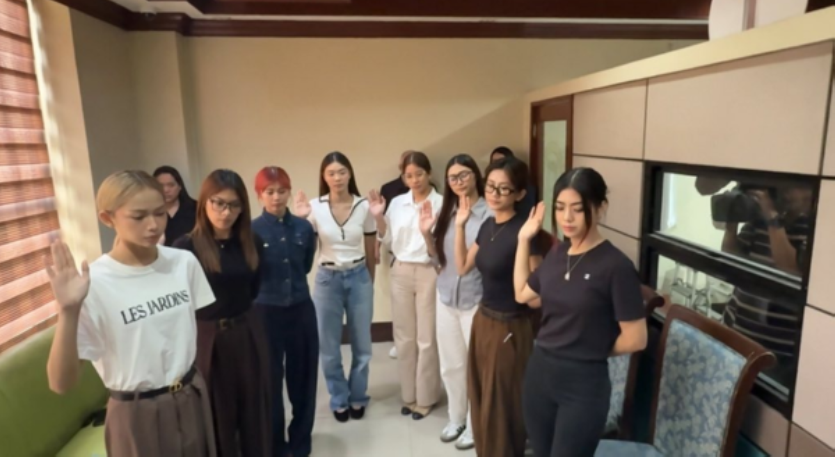 BINI, sinumite na ang inihaing kaso sa Hall of Justice