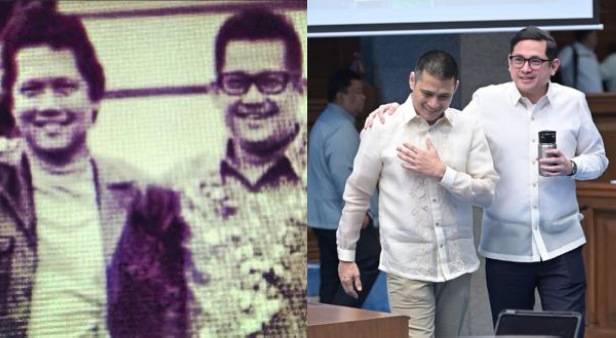 Sen. Padilla sa throwback picture ng kaniyang ama at ni Ninoy: 'Kamukha ni Sen. Bam ang dating senador'
