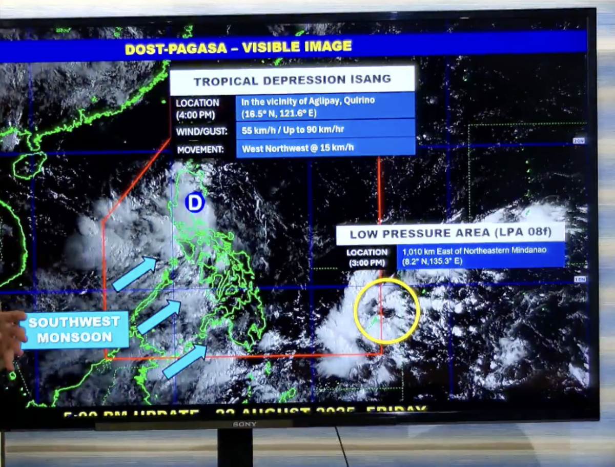 Bagyong 'Isang,' nasa Quezon pa rin; bagong LPA, binabantayan!