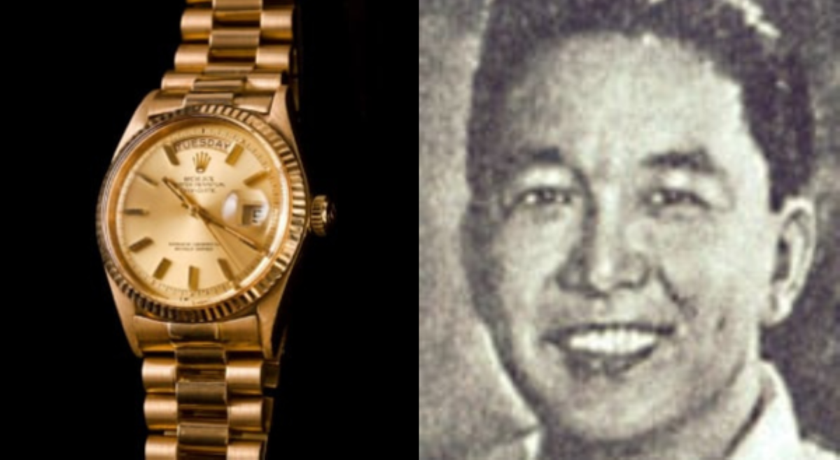 Luxury watch na may pirma ni Marcos Sr., nakalinya para sa isang auction