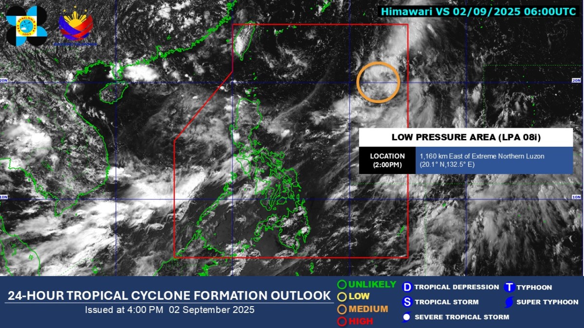 LPA, may 'medium' chance na maging ika-11 bagyo