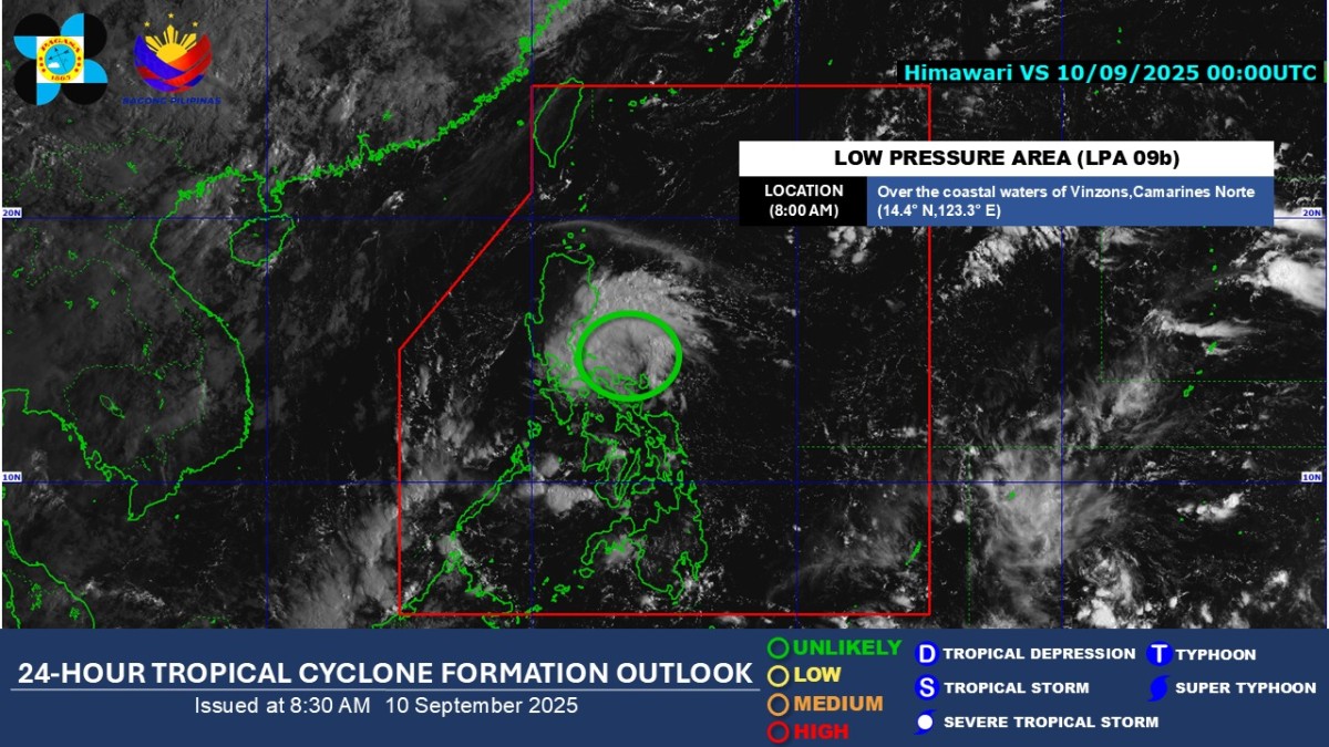 PAGASA, may na-monitor na LPA sa loob ng bansa