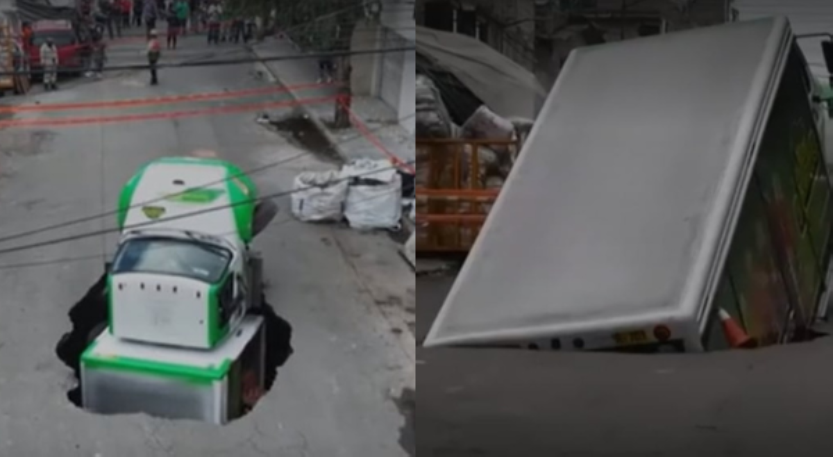 'Parang AI?' Soda truck, nilamon ng sinkhole!