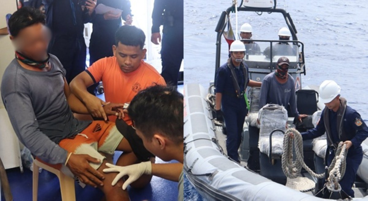 PCG, tinulungan mangingisdang nasugatan sa karagatan ng Bajo de Masinloc