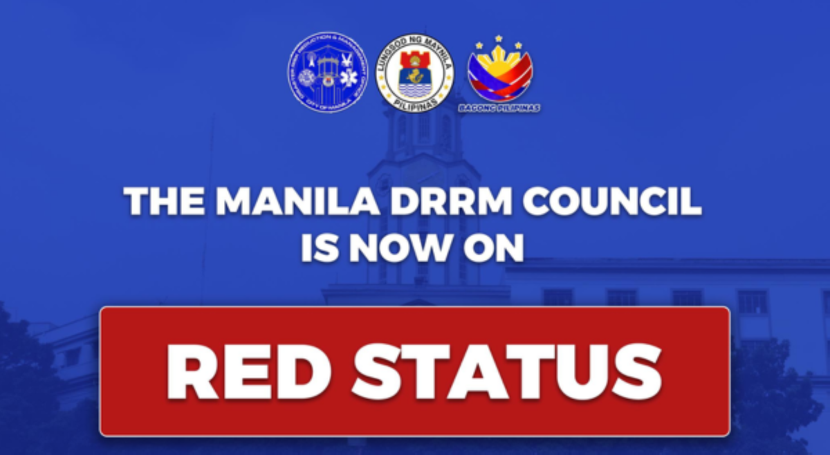 Maynila, itinaas na sa red alert status