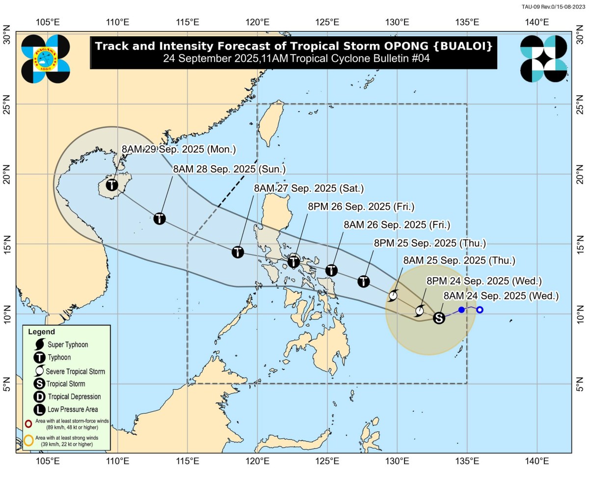 Dahil sa bagyong Opong: Probinsya ng Samar, nakataas na sa wind signal no. 1!