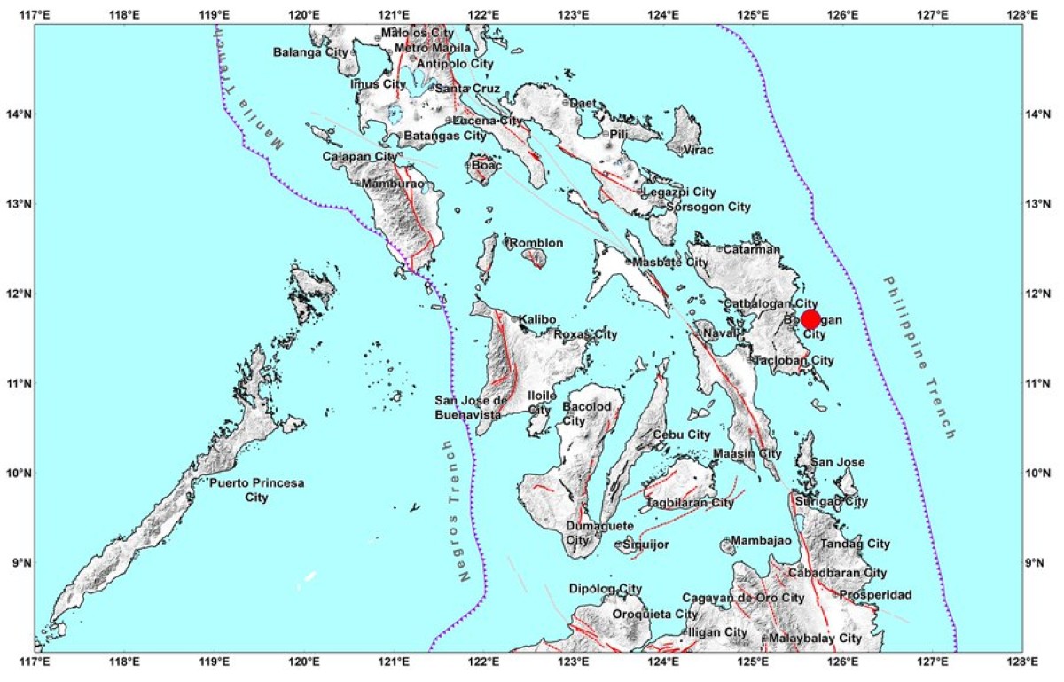 Eastern Samar, niyanig ng magnitude 4.0 na lindol