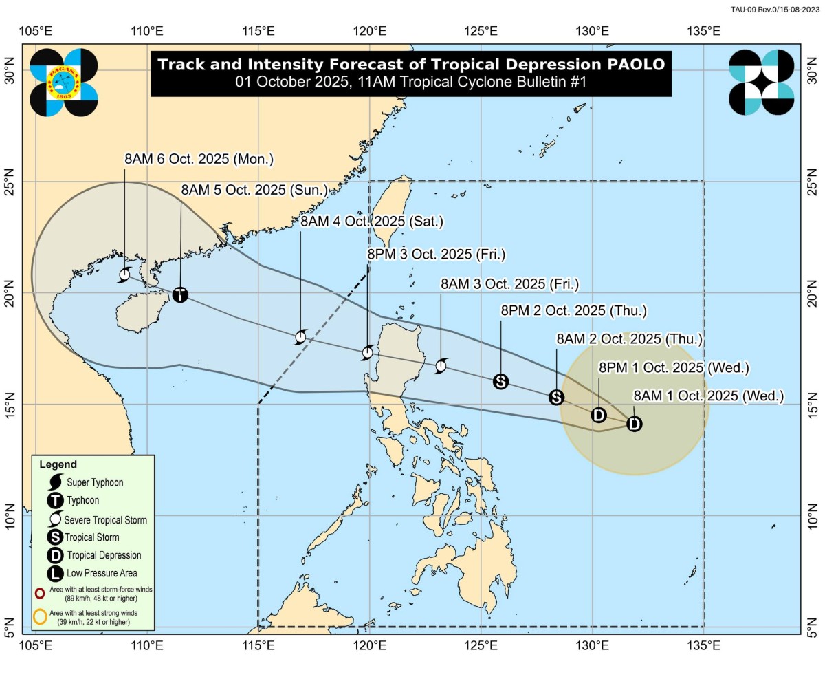 Wind Signal no. 3 at 4, posibleng itaas sa paghagupit ng bagyong 'Paolo'