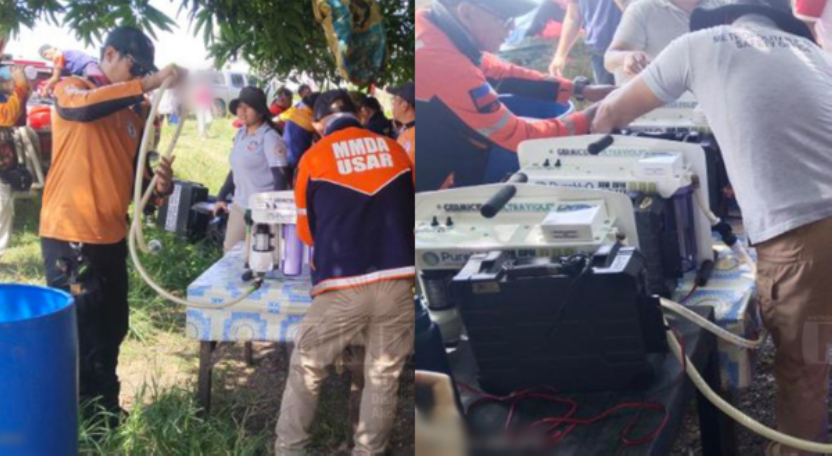 MMDA, namahagi ng  2,466 na galon ng inuming tubig sa mga pamilya sa Cebu