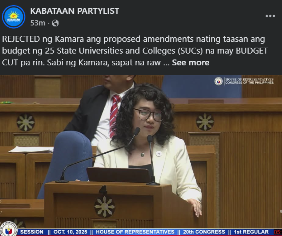 Photo courtesy: KABATAAN PARTYLIST (FB)
