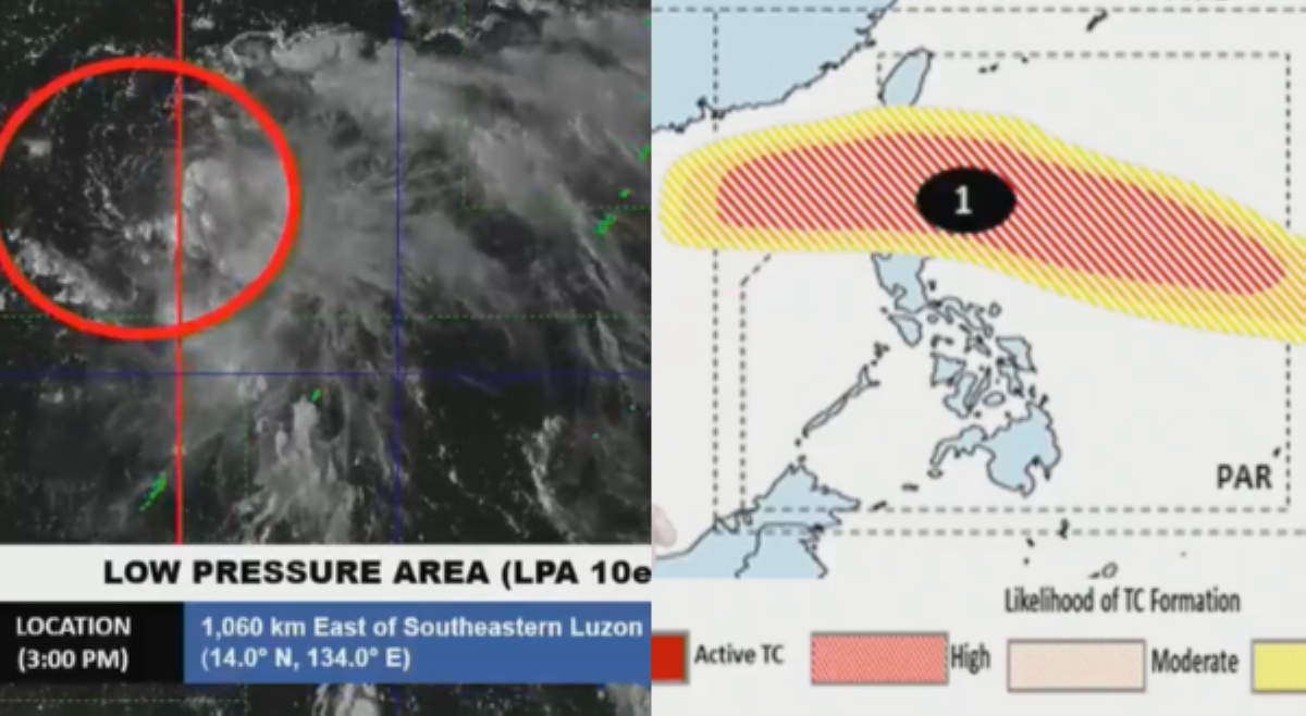 LPA, nakapasok na ng PAR; may malaking tsansa na maging bagyo