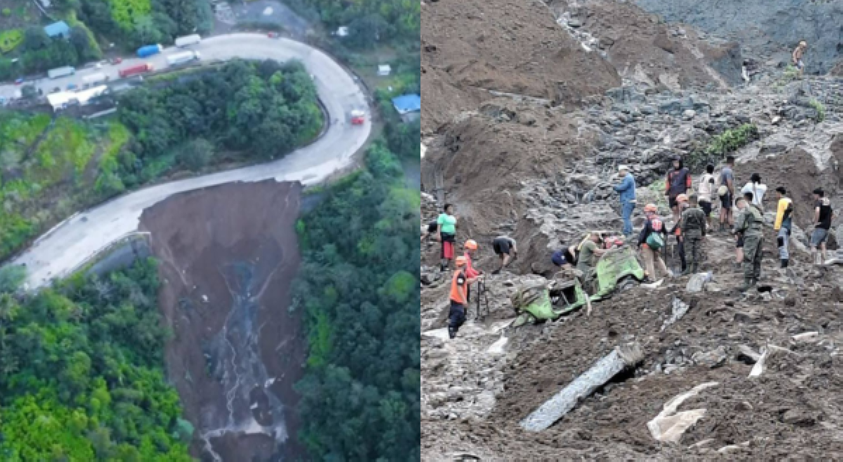 DPWH, ipinatupad 'temporary road closure' sa gumuhong bahagi ng Bukidnon-Davao City Road