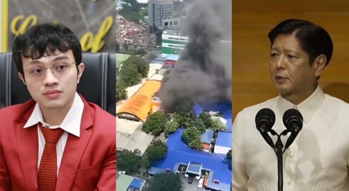 Barzaga, sinabing PBBM admin umano nagpasimula ng sunog sa DPWH-BRS sa QC