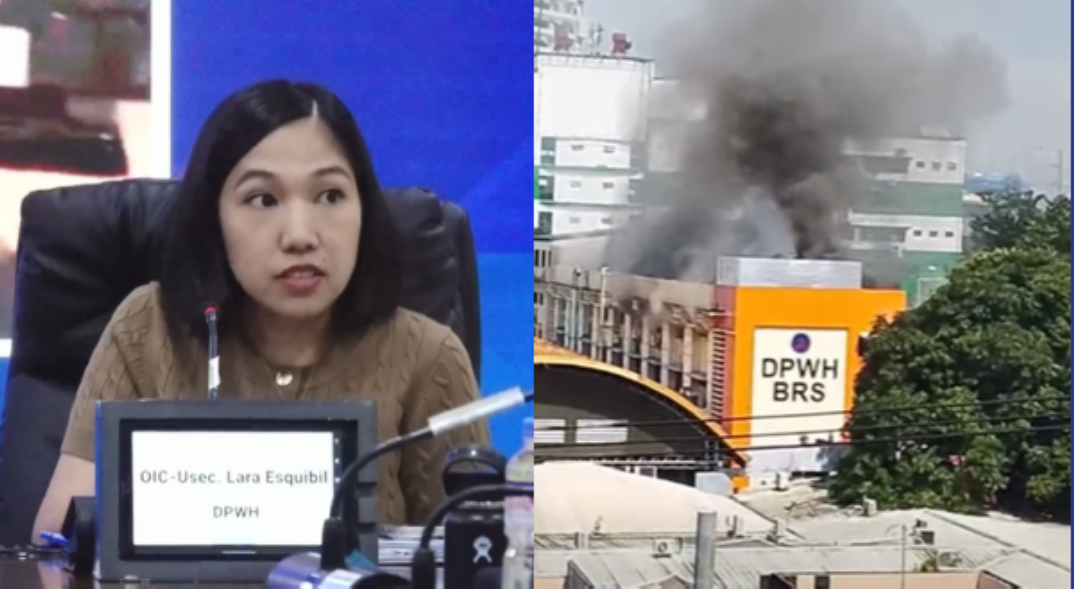DPWH, inisa-isa mga dokumentong natupok sa sunog sa QC; flood-control documents, safe?