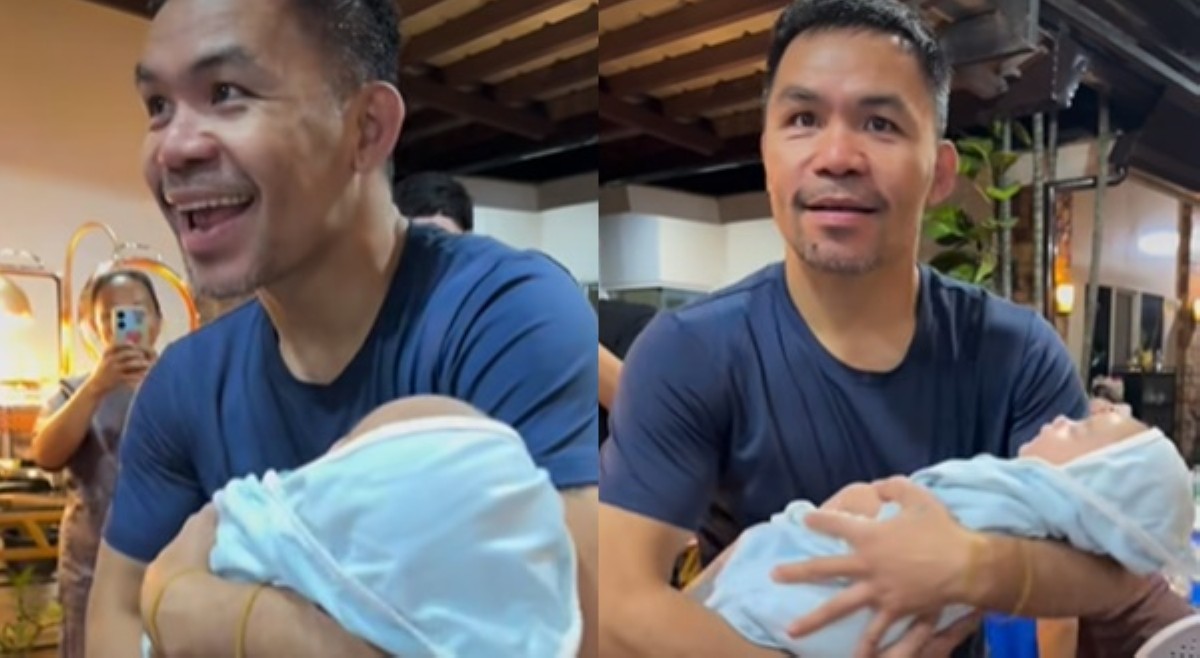 Manny Pacquiao, nag-eensayo nang maging lolo