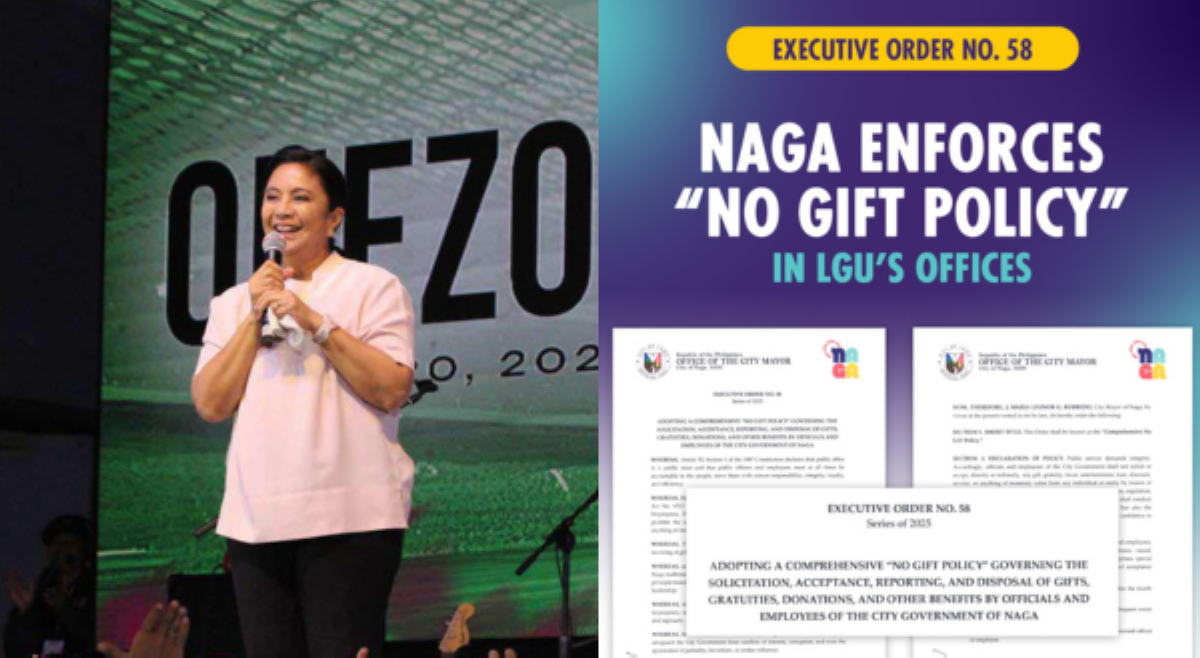 Mayor Leni Robredo, ikinasa panukalang 'No Gift Policy' sa mga opisina sa Naga