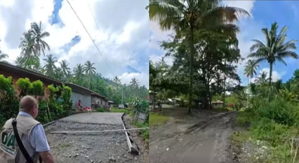 2021 pa raw dapat tapos! DA, nadiskubre 'di pa nasisimulan, kasesemento lang na farm-to-market roads sa Davao Occidental