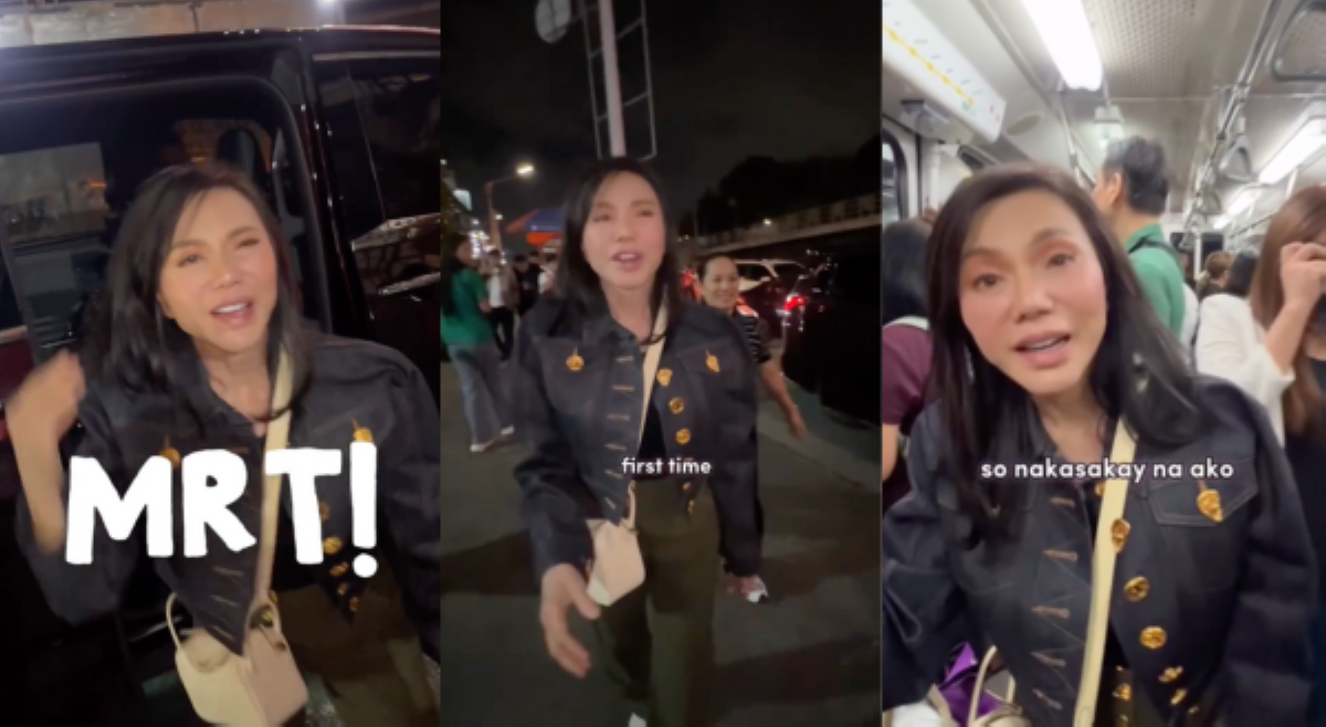 'Dahil sa matinding traffic,' Vicki Belo, sumakay sa MRT-3 for the first time