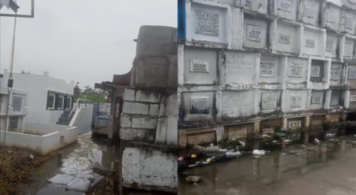 &lsquo;Pati patay apektado ng baha?&rsquo; Ilang sementeryo sa Pampanga, lubog pa rin sa baha ilang araw bago ang Undas