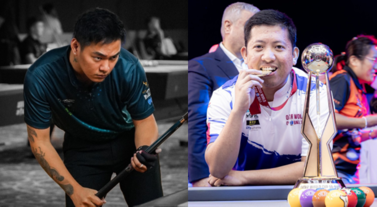 Johann Chua, nangilabot sa kapalarang kampeonato ni Jonas Magpantay sa 10-ball Billiard WC sa Qatar!
