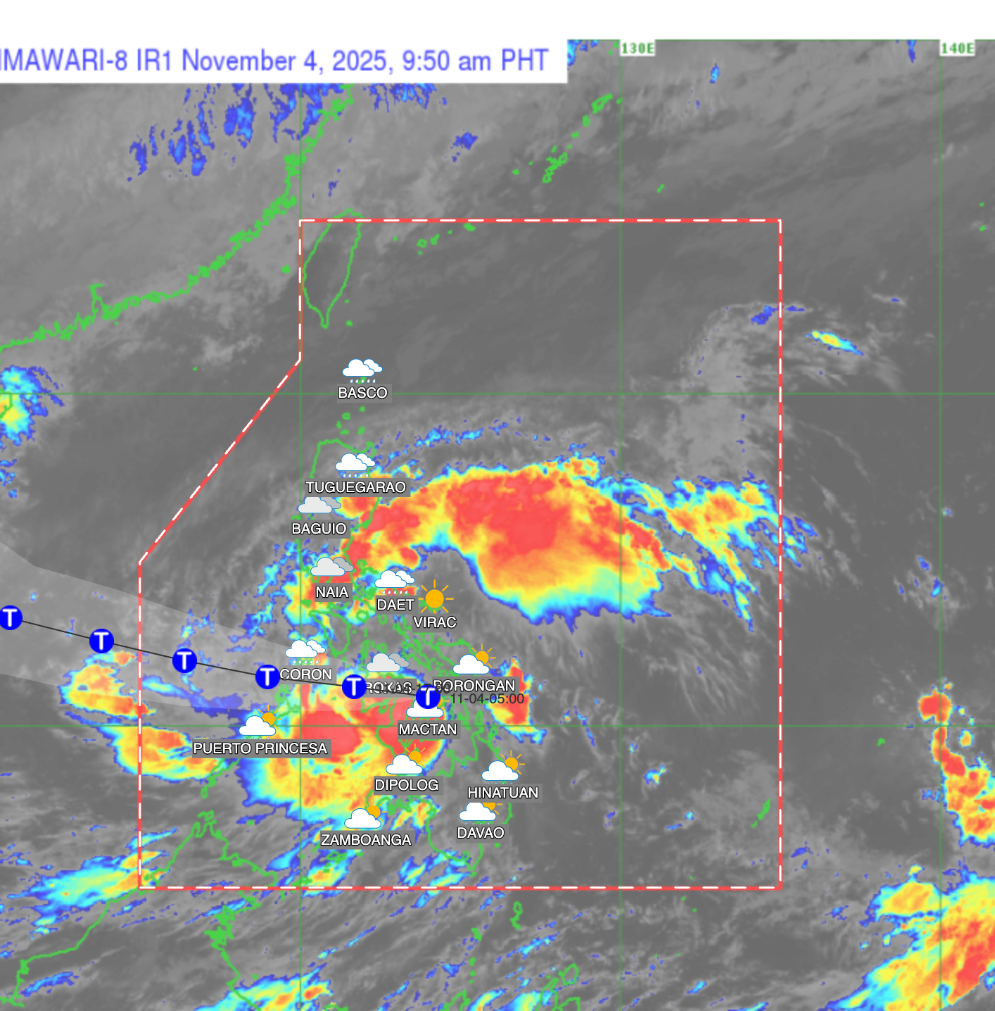 'Tino,' 3 beses nang nag-landfall; LPA sa labas ng PAR, magiging bagyo ngayong araw