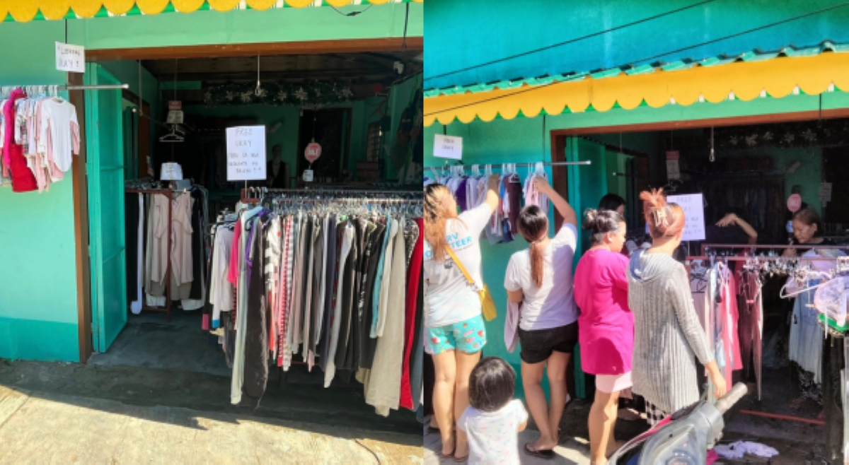 Ukay-ukay sa Palawan, namigay ng mga libreng damit para sa mga nabiktima ni &lsquo;Tino&rsquo;