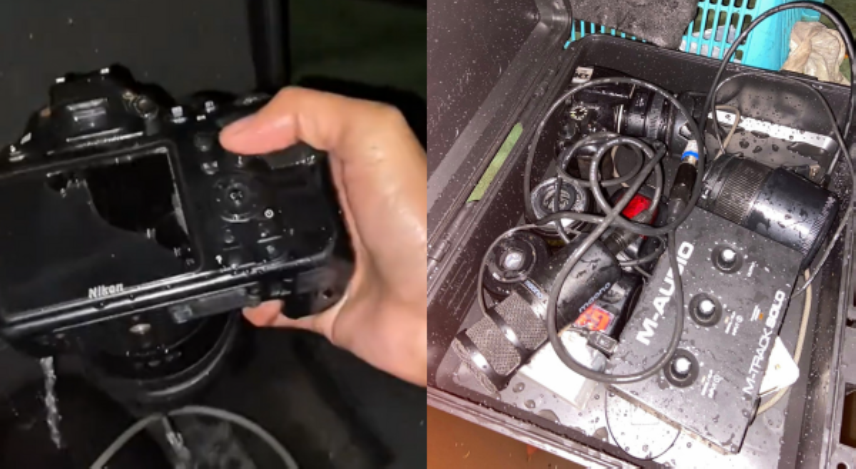 #BalitaExclusives: Nalubog, nababad sa baha na camera gear, tanging source of income ng Freelance Photographer