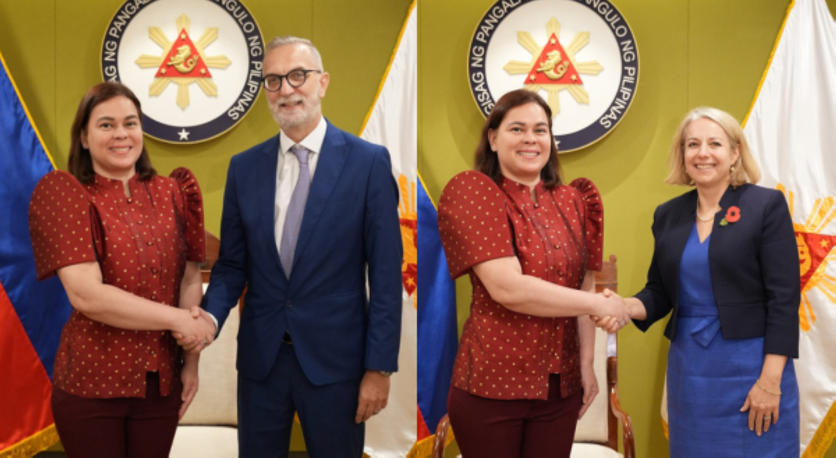 VP Sara, nakipagpulong sa Italy, UK Ambassadors para sa mga naapektuhan ng bagyong Tino