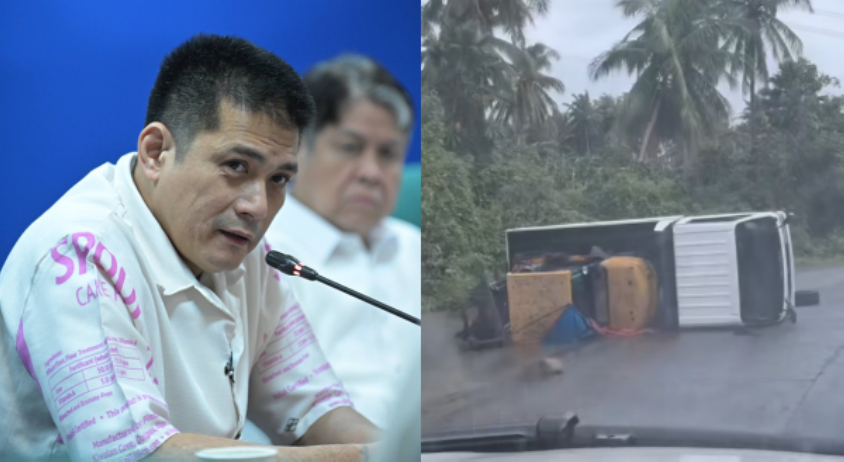 Sen. Robin, naaktuhan nakasemplang na sasakyan sa Gumaca, Quezon