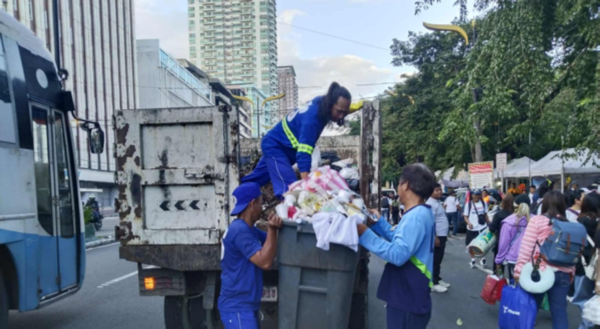 18.5 toneladang basura, nakuha sa unang araw ng INC rally