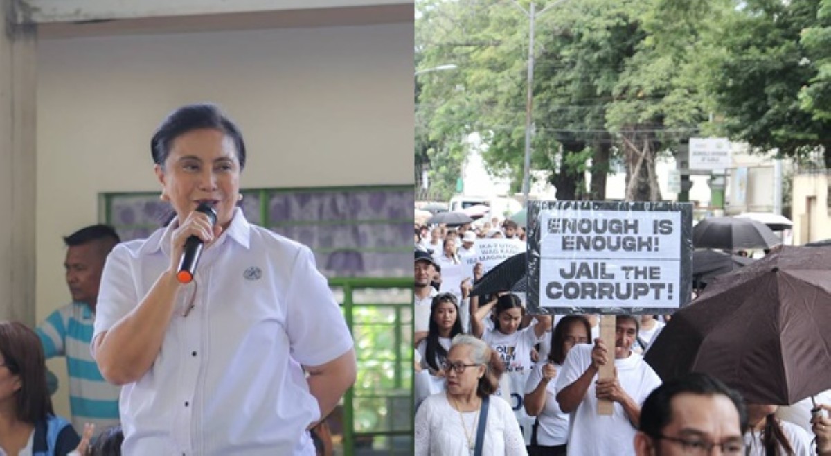 Robredo, dadalo sa kilos-protesta: &lsquo;Pero sa tabi-tabi lang!&rsquo; 