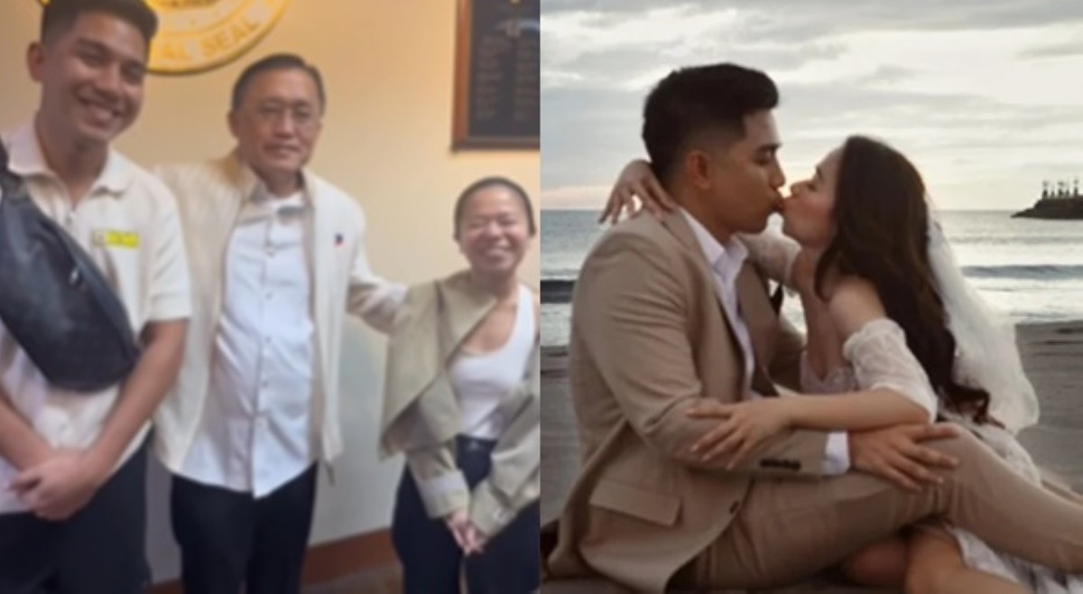 Sen. Bong Go, ninong nina Kiray at Stephan sa kasal; nagpayo tungkol sa buhay may-asawa