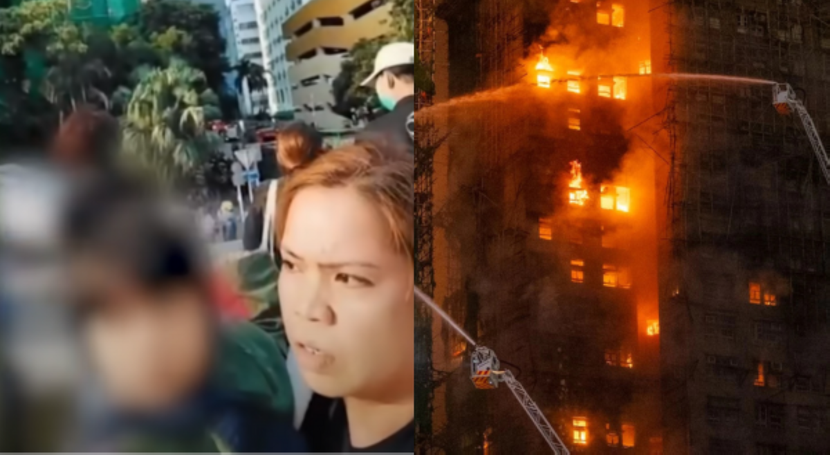 Pinay DH, buwis-buhay na iniligtas alagang bata at among senior citizen sa sunog