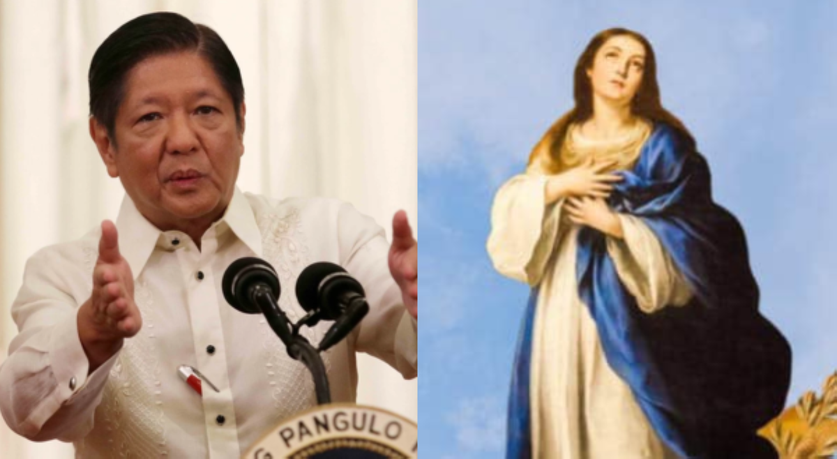 PBBM, sa kapistahan ng Immaculate Conception: 'May our leaders be guided by wisdom'