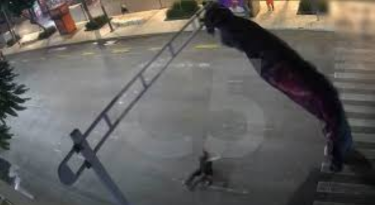 Parachute ng skydiver, sumabit sa traffic light; muntik na mabigti!